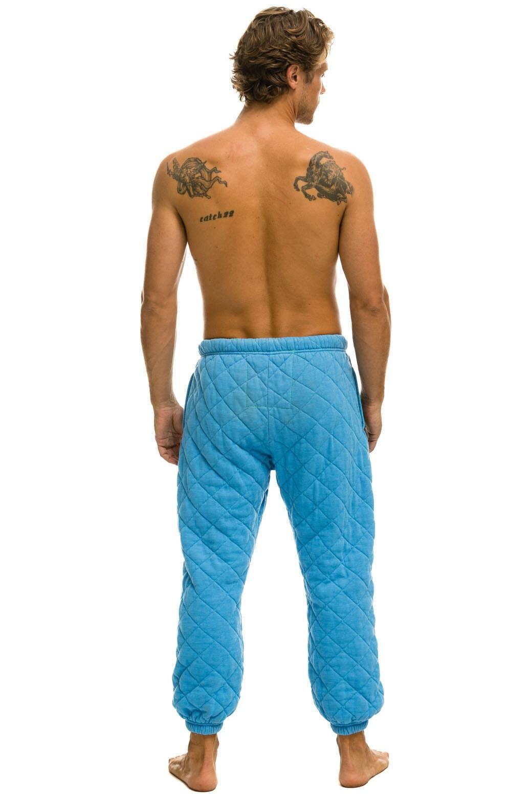 QUILTED SWEATPANTS - OCEAN Male Product Image