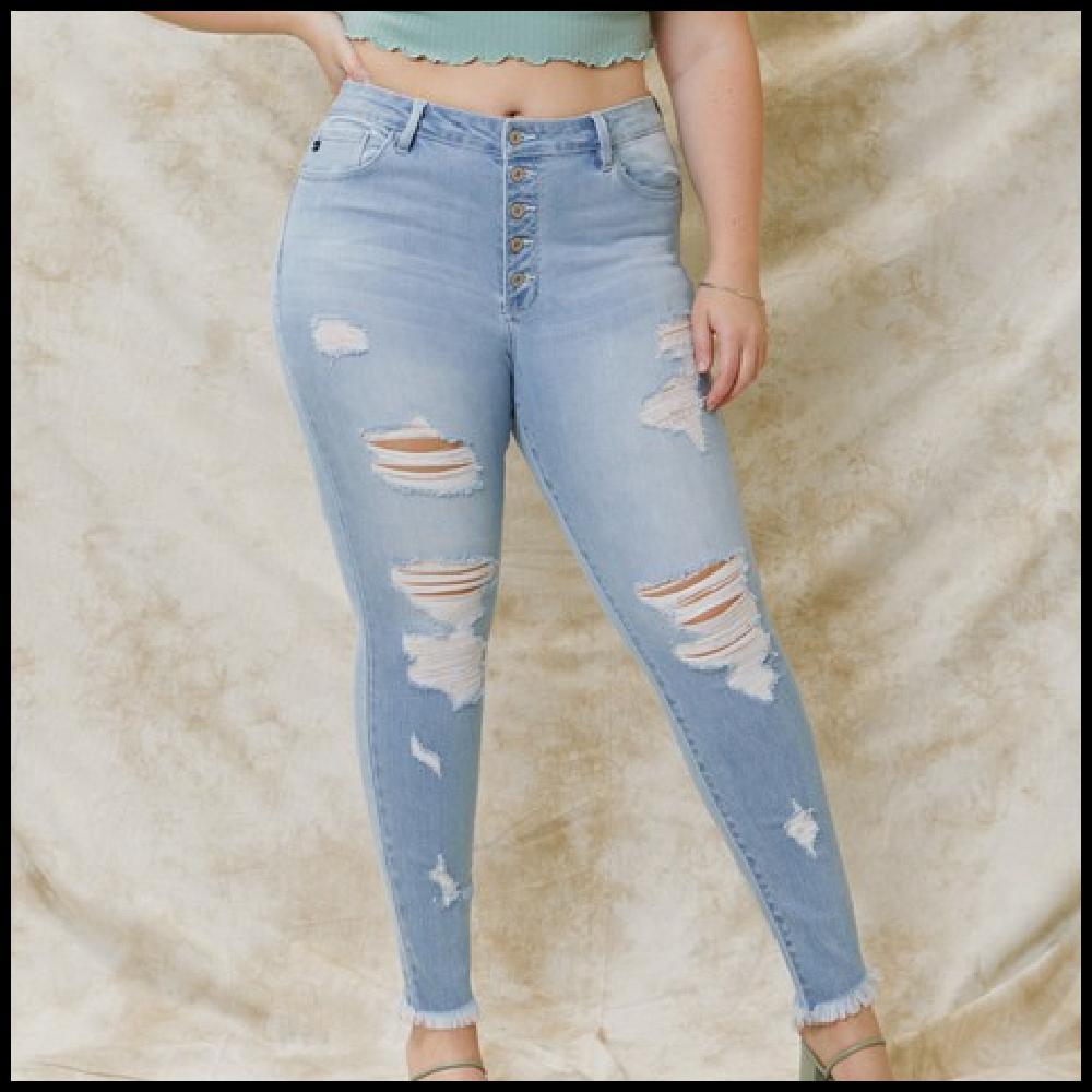 Plus Scrumptious Skinny Jeans Product Image