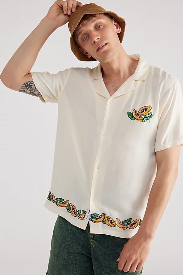 Native Youth Etaerio Fruit Embroidered Short Sleeve Shirt Top Mens at Urban Outfitters Product Image