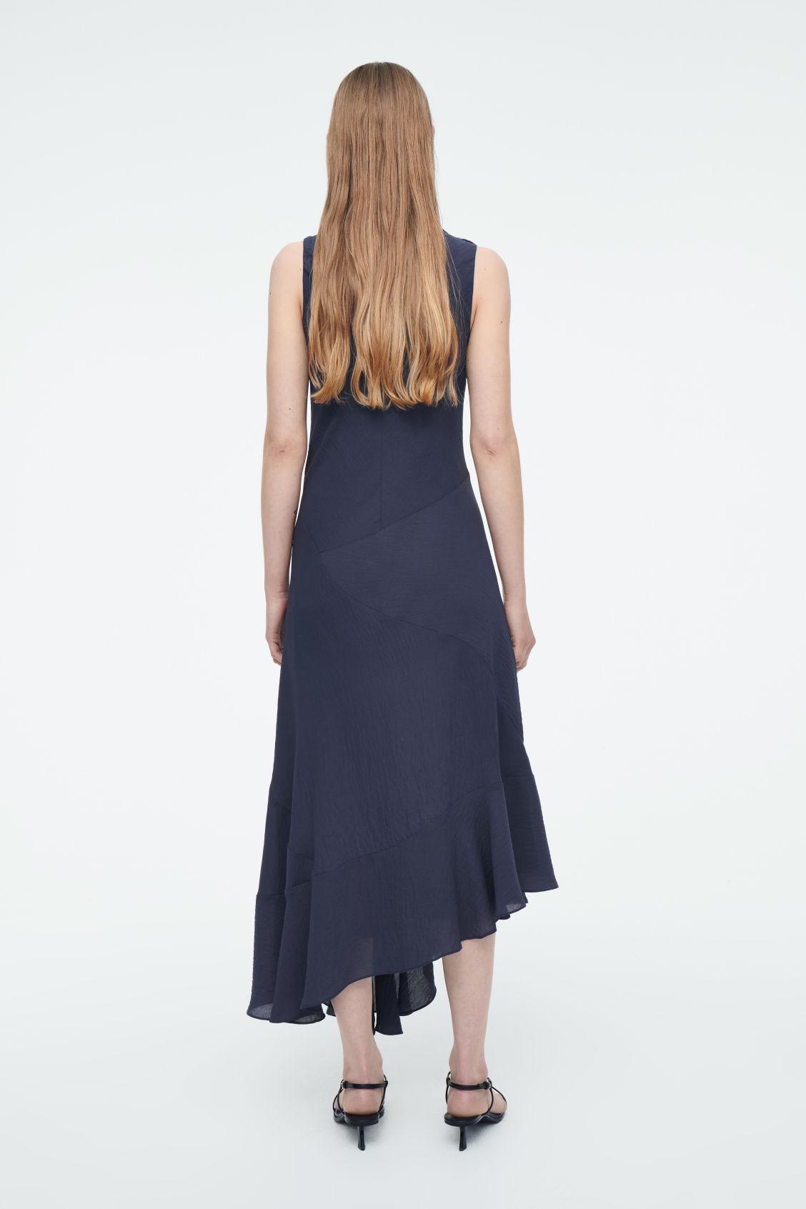 FLOATY ASYMMETRIC MIDI DRESS Product Image