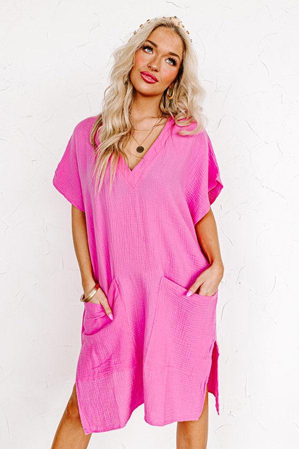 Newport Look Shift Dress in Pink Product Image