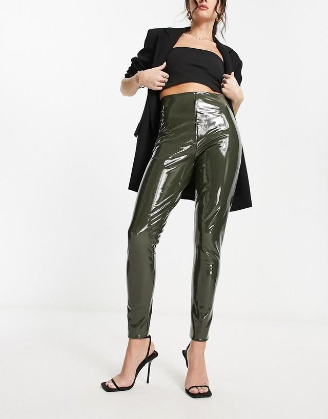 Commando Faux Patent Leather Leggings (Mauve) Women's Dress Pants Product Image