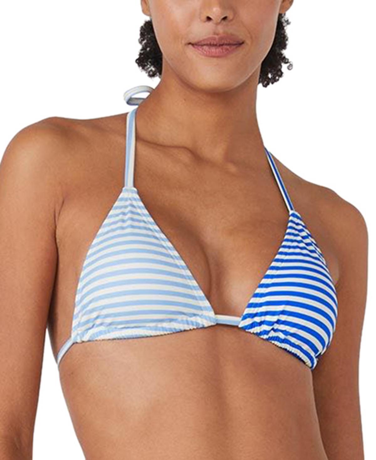 kate spade new york Womens Striped Triangle Bikini Top Product Image