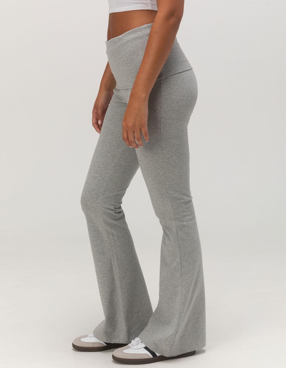 TILLYS Fold Over Flare Womens Leggings Product Image