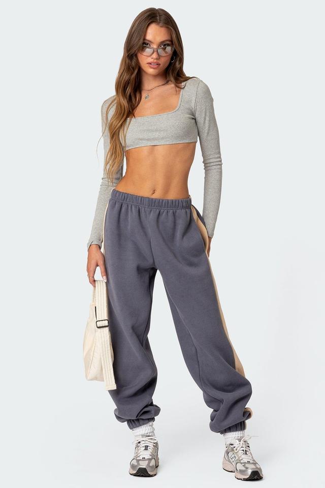 Edikted Womens Routine Ribbed Crop Top Product Image