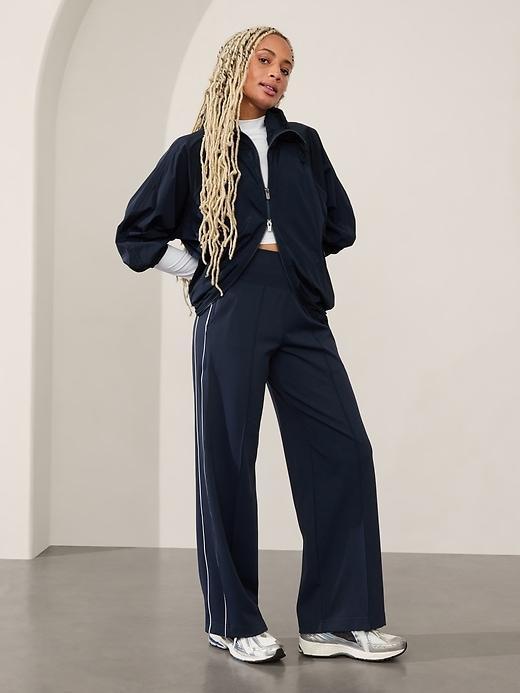 Venice High Rise Track Stripe Wide Leg Pant Product Image