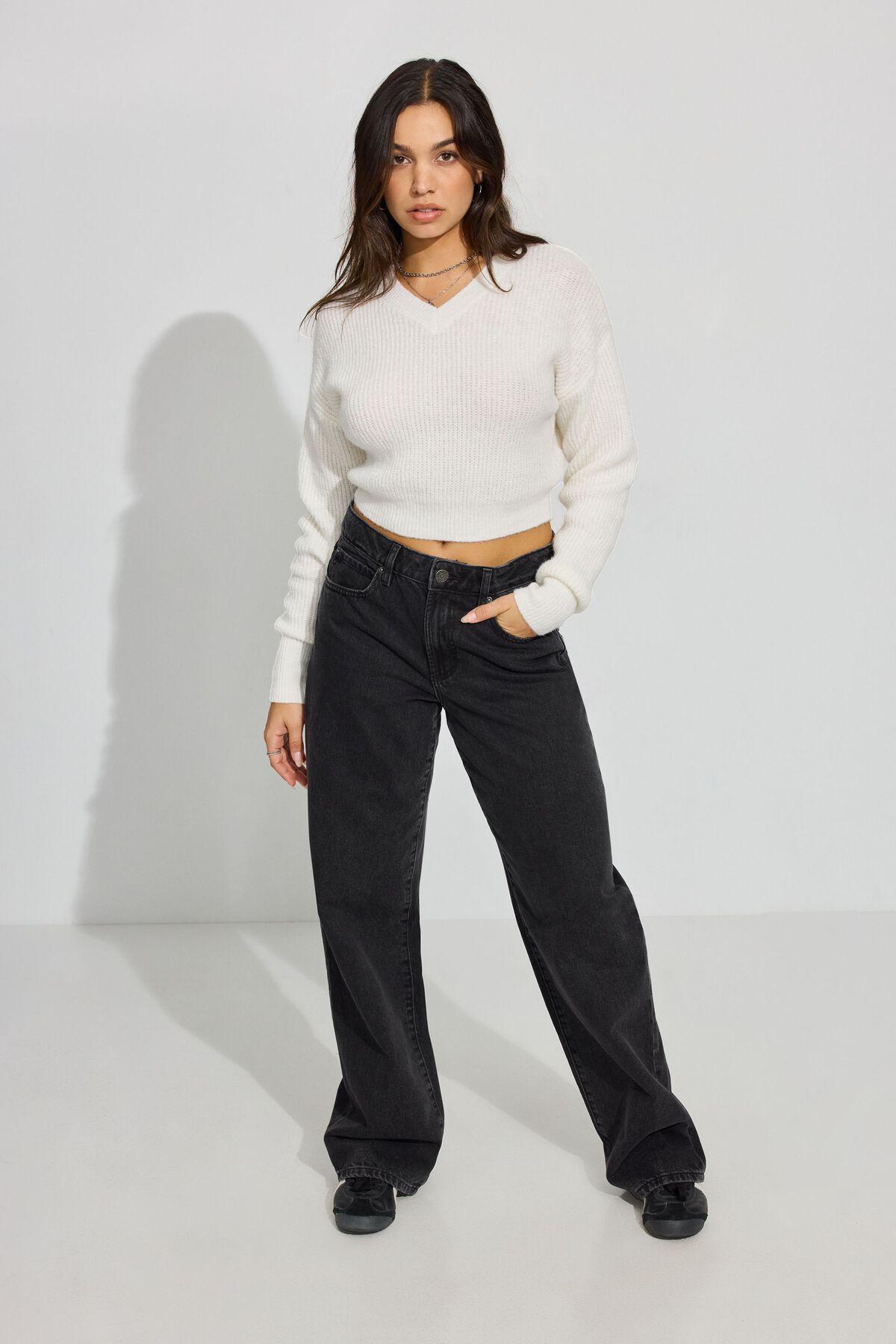 Cozy V Neck Sweater Product Image