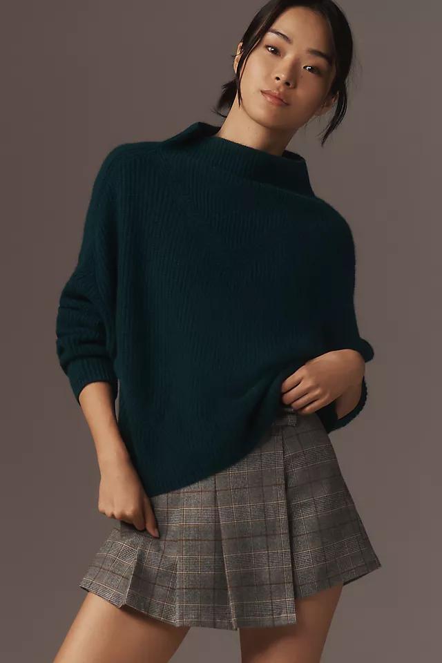 The Enza Ribbed Cashmere Sweater: Cropped Long-Sleeve Edition Product Image