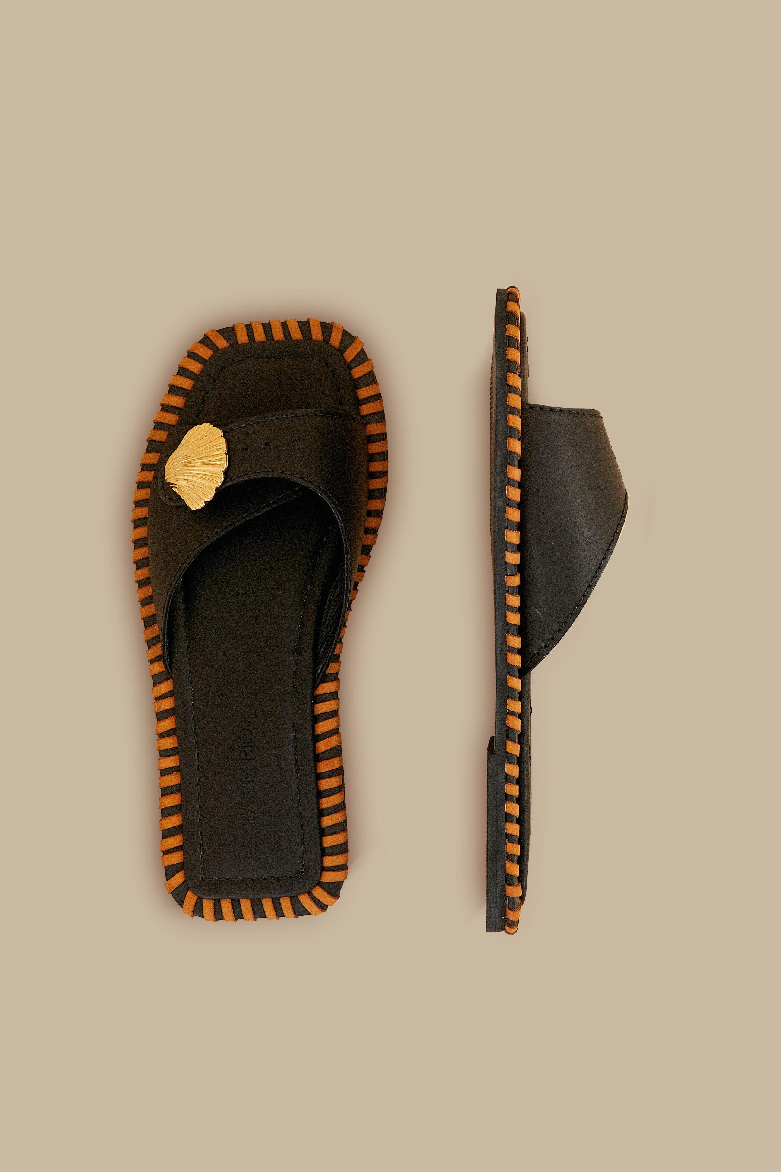 Black Sandal Slipper Product Image