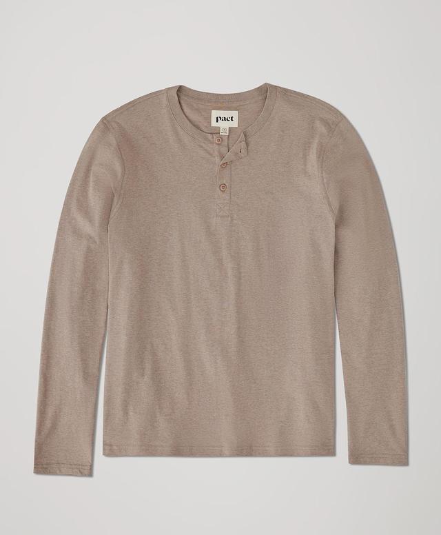 Mens Softspun Long Sleeve Henley XL Product Image