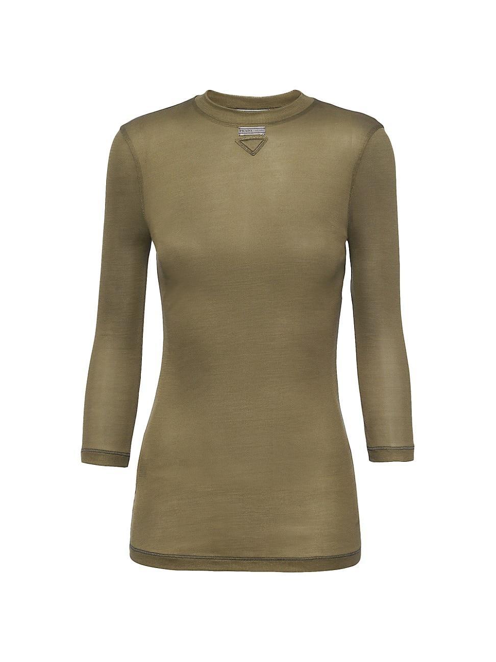 Womens Silk Jersey Top Product Image