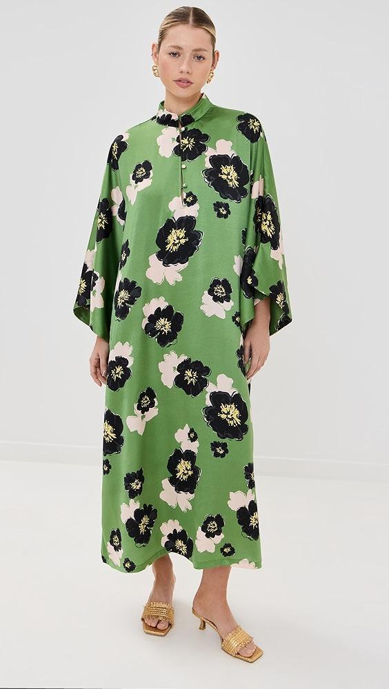 La Vie Style House Brushed Floral Maxi Caftan | Shopbop Product Image