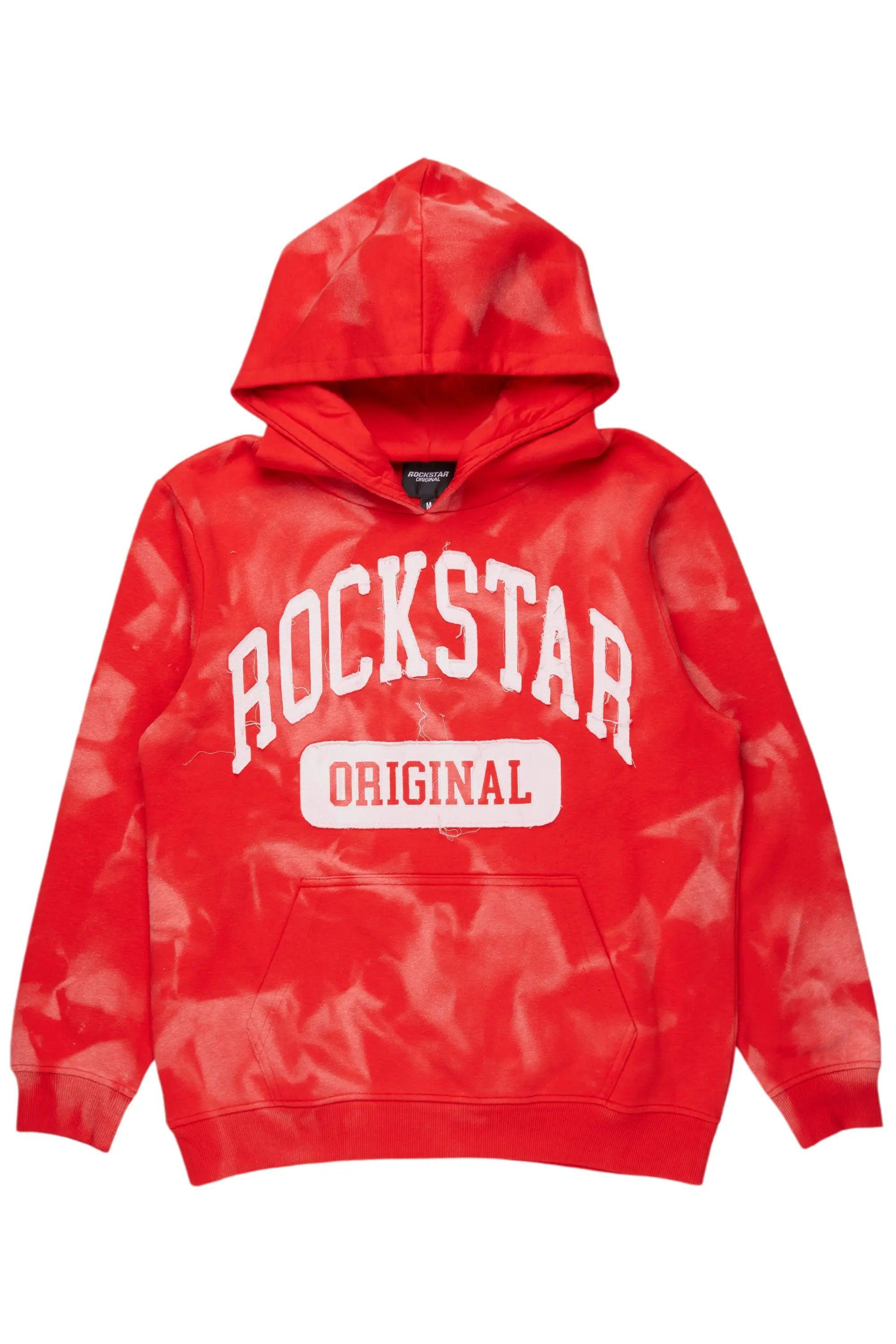 Member Red Graphic Hoodie Male Product Image