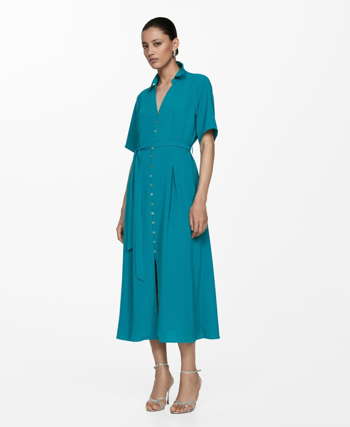 Mango Womens Bow Shirt Dress Product Image