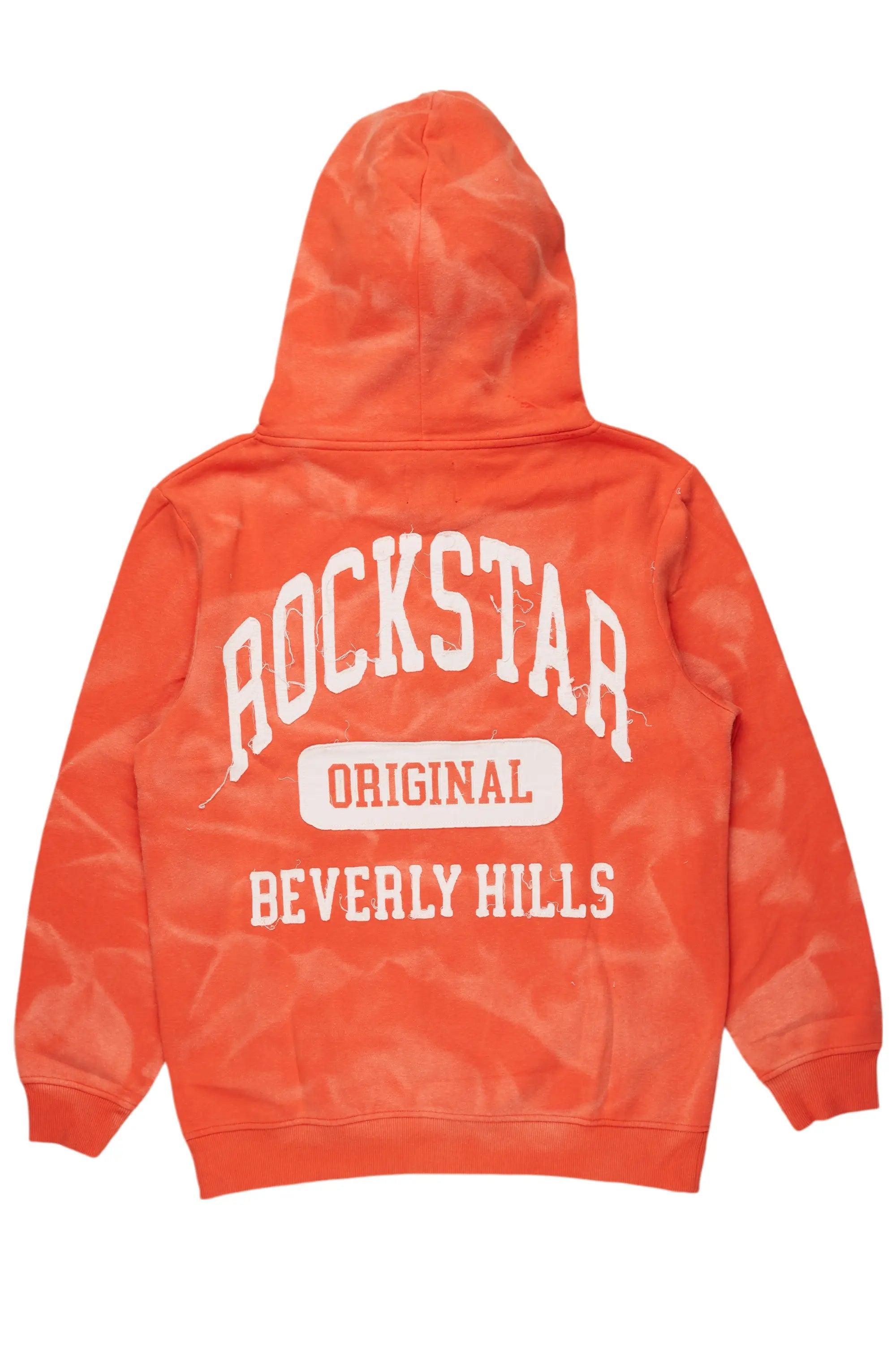 Member Orange Graphic Hoodie Male Product Image