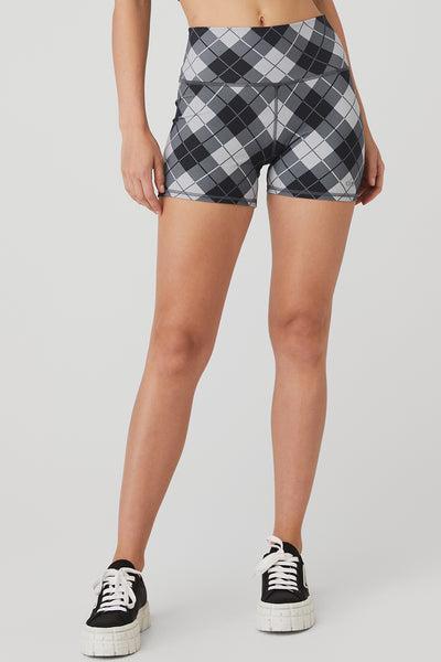 4" Vapor High-Waist Argyle Short - Black/Anthracite Product Image