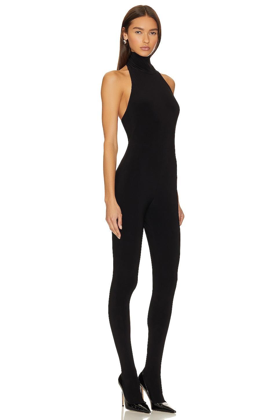 X Revolve Halter Turtle Catsuit With Footsie Norma Kamali Product Image