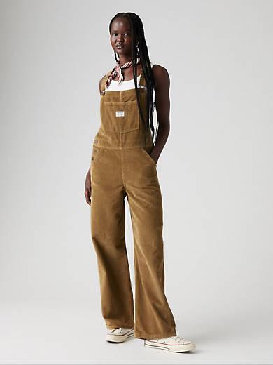 Baggy Corduroy Women's Overalls Product Image