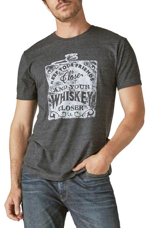 Lucky Brand Mens Keep Your Friends Close Whiskey Crewneck T-shirt Product Image