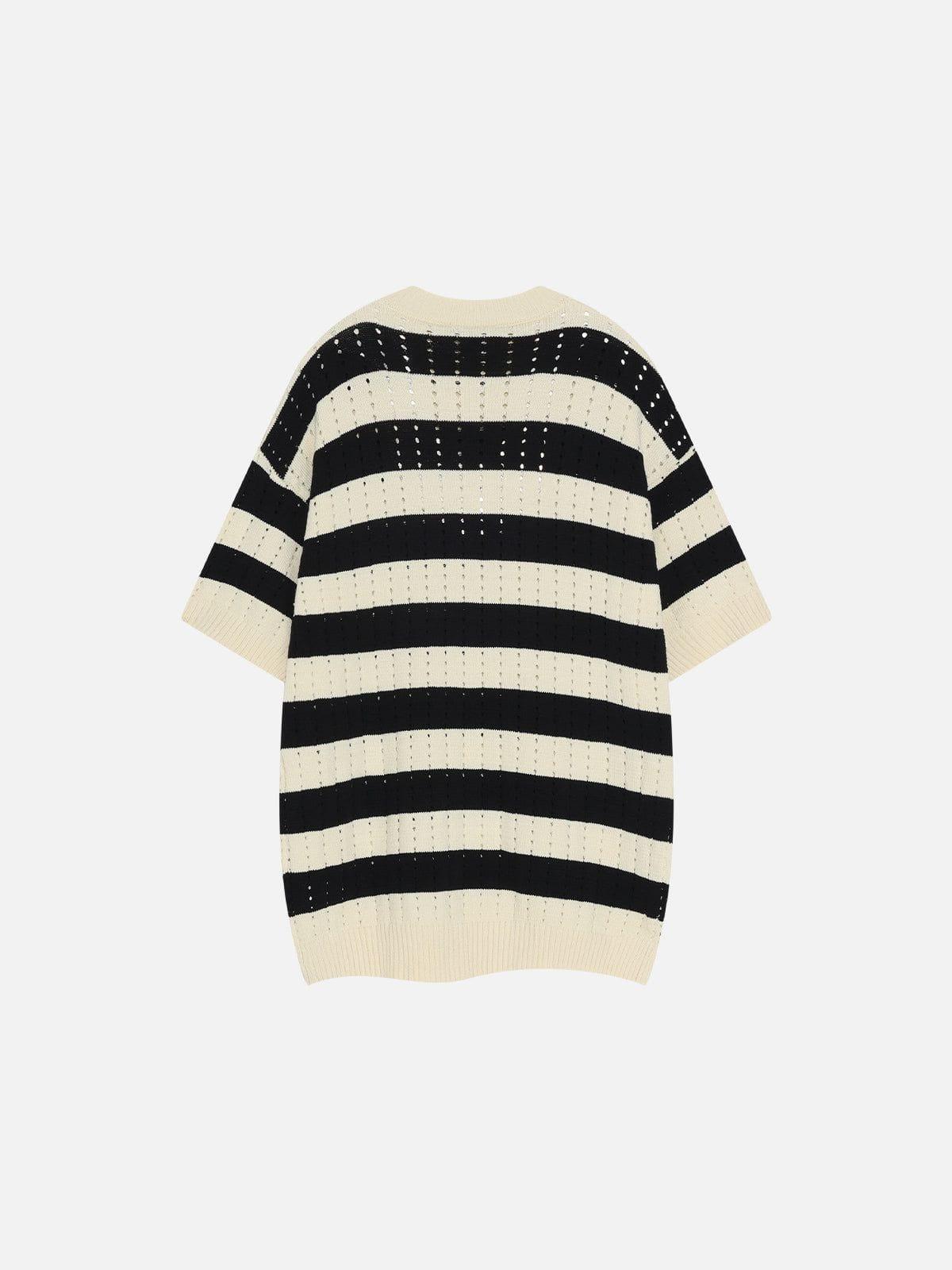 Aelfric Eden Stripe Hollow Out Tee Product Image