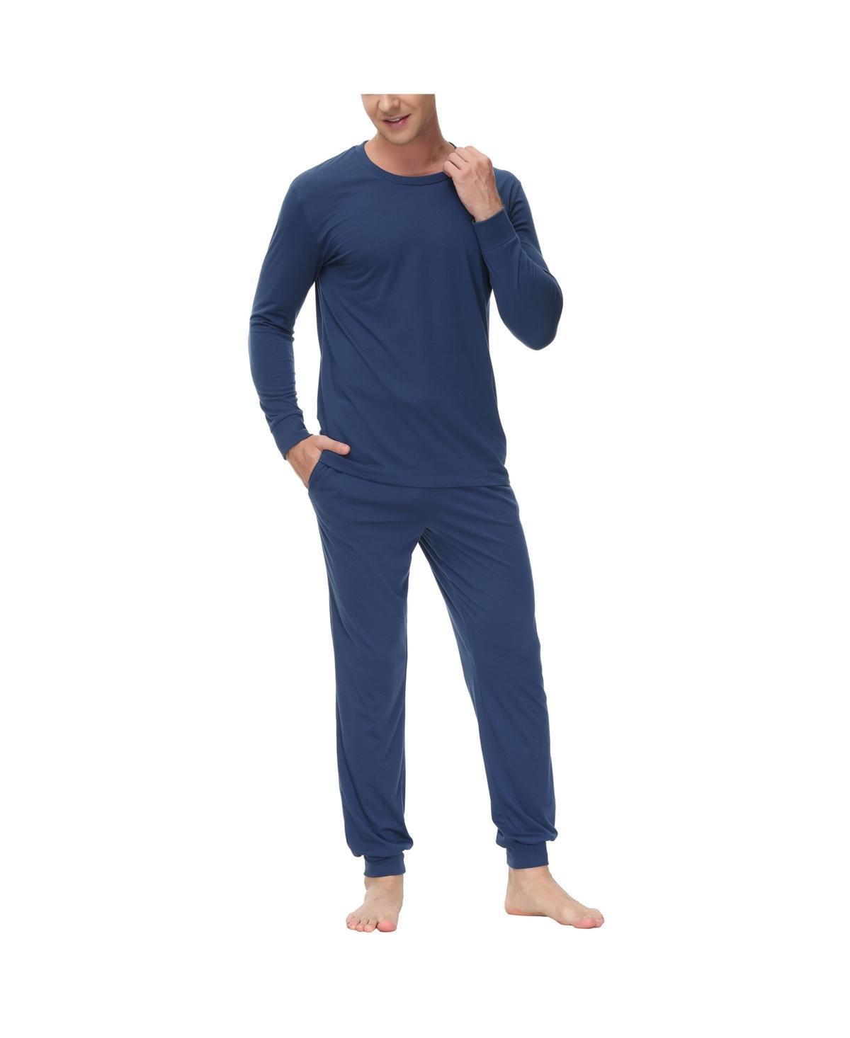 Ink+Ivy Mens Two-Piece Crewneck Shirt and Jogger Pajama Set Product Image