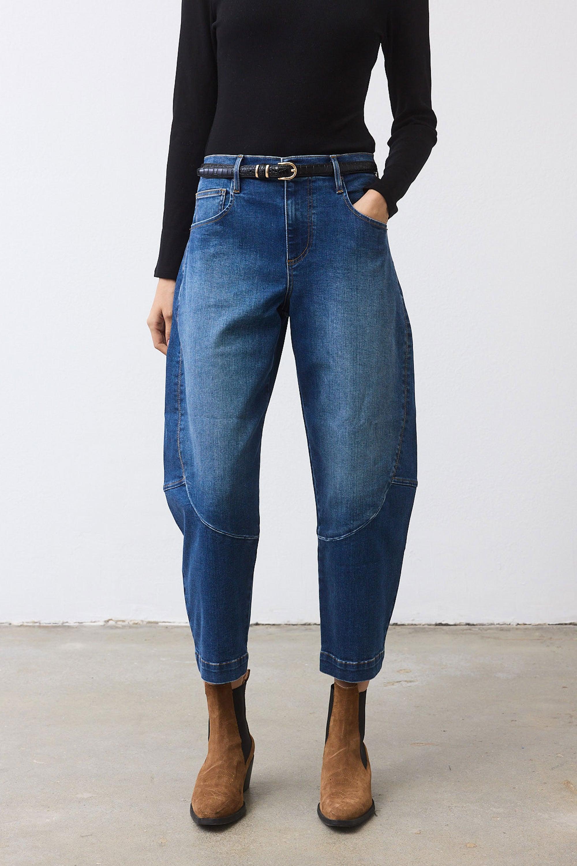 The Petite Denim Wide-ish Pants Product Image