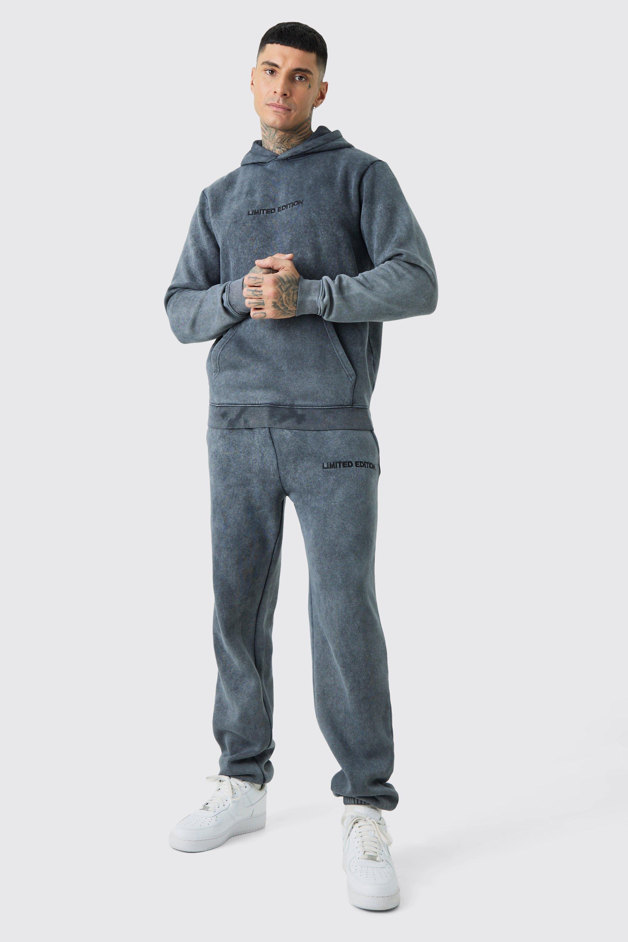 Tall Limited Edition Washed Tracksuit | boohooMAN USA Product Image