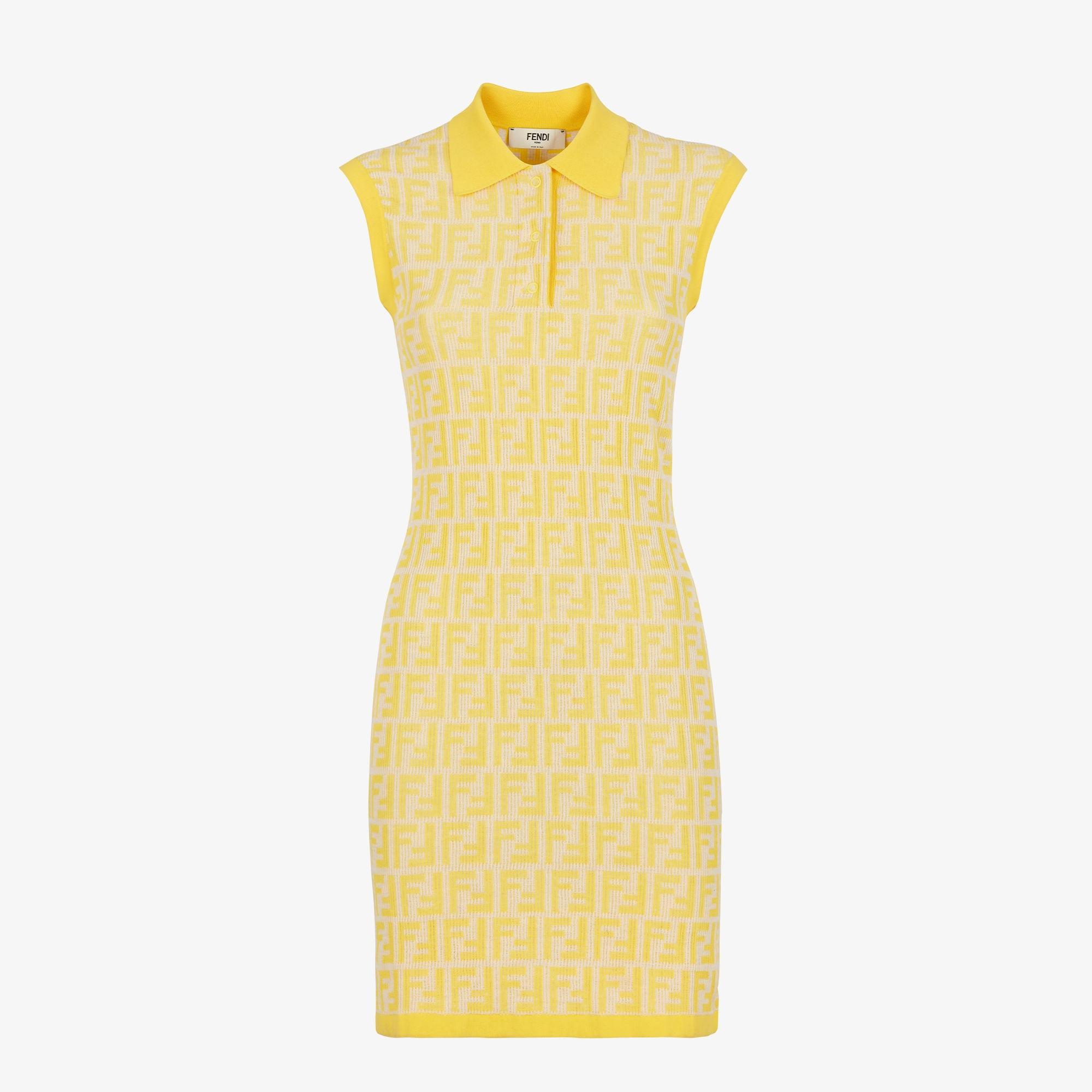 DressGolden yellow FF cotton dress Product Image