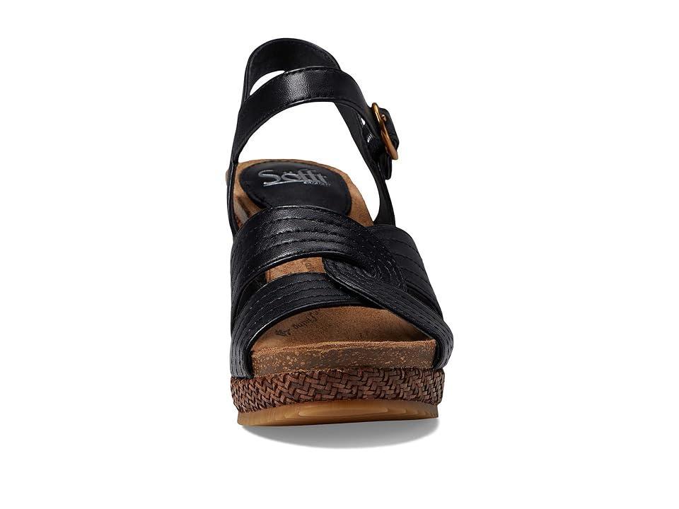 Sofft Clarissa Woven Leather Wedge Sandals Product Image