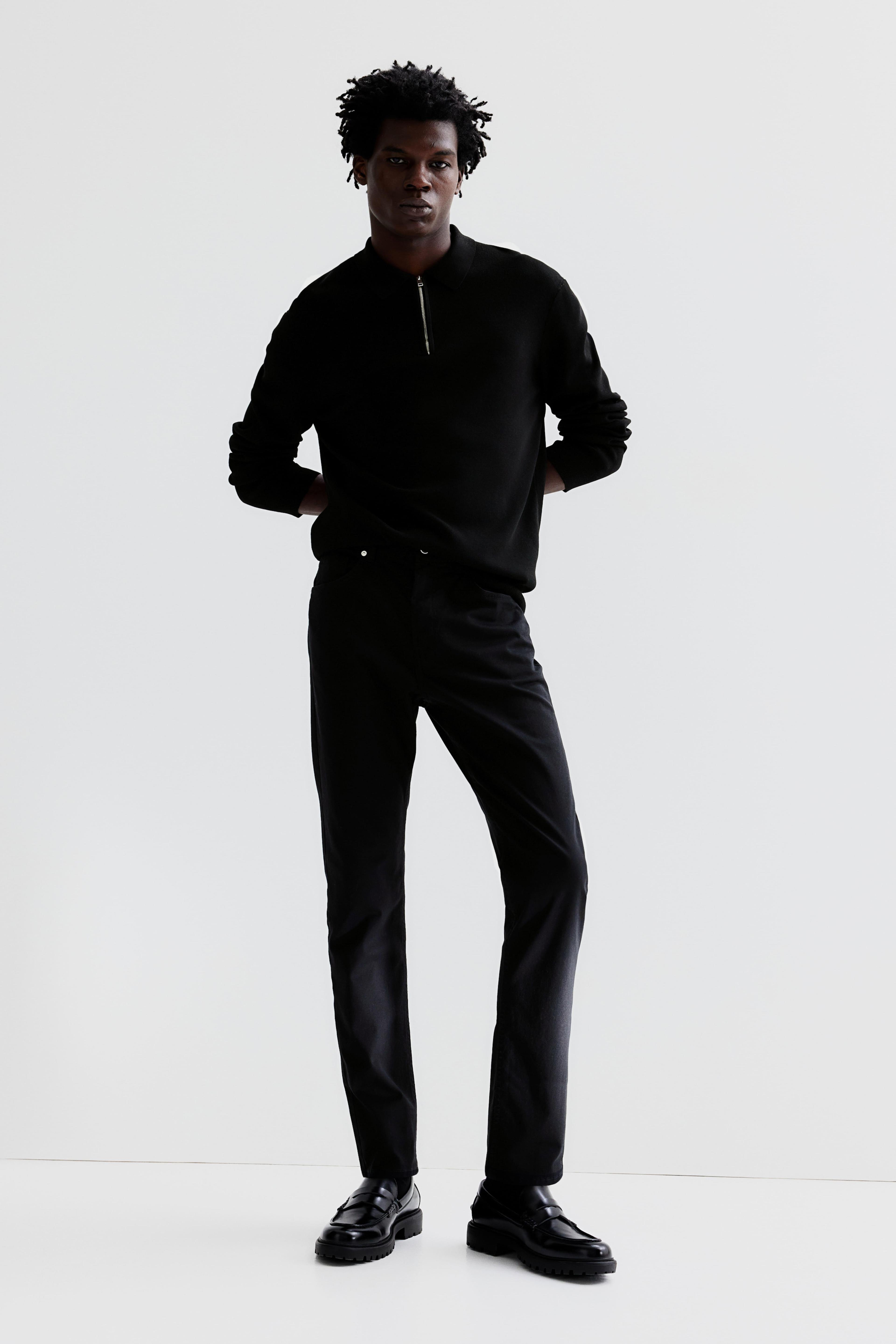 Slim Fit Cotton Twill Pants Product Image