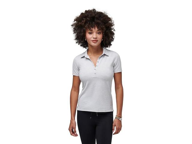 TravisMathew Featherweight Active (Heather Light Grey) Women's Clothing Product Image