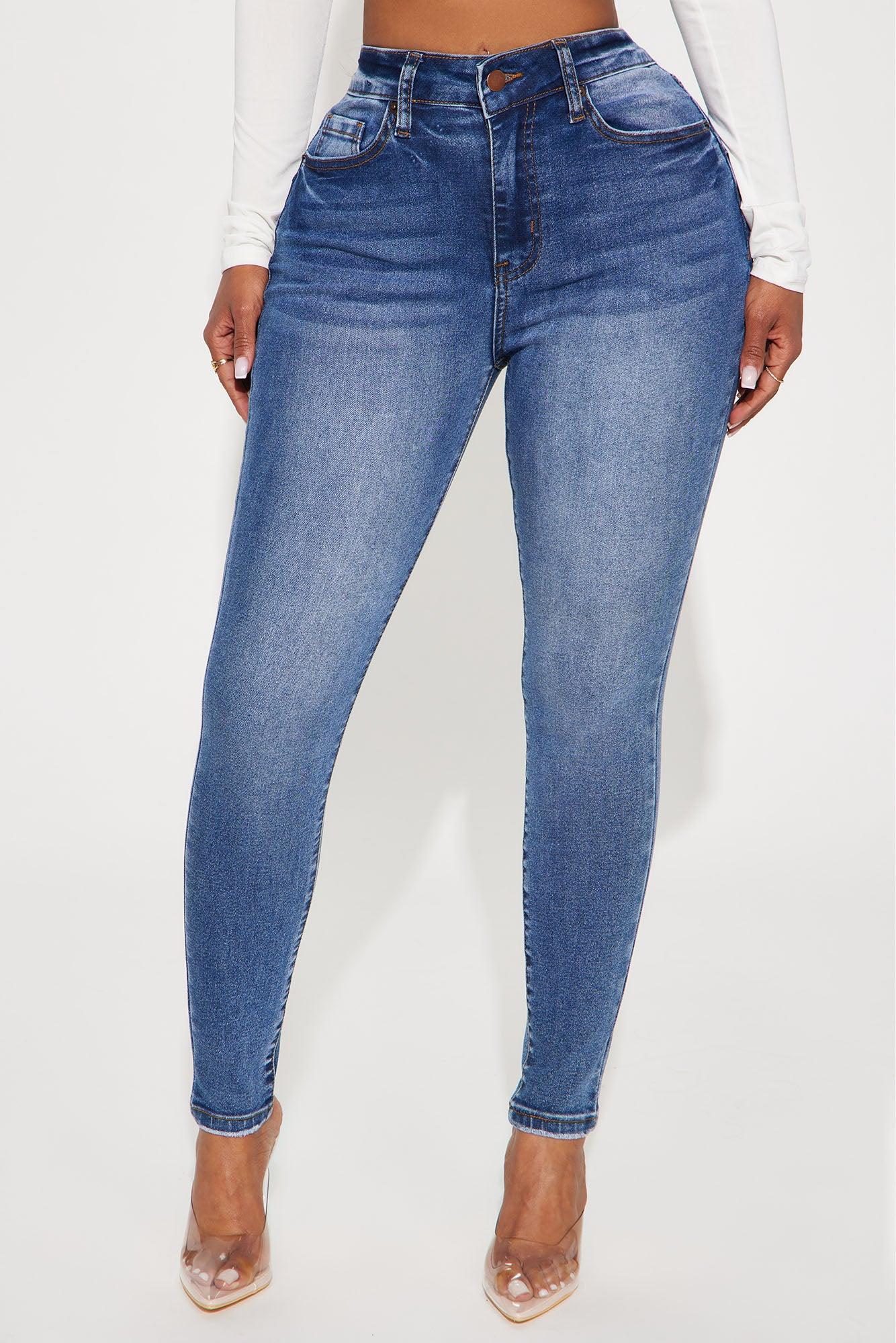 Caught Staring Stretch Booty Lifting Skinny Jeans - Dark Wash Product Image