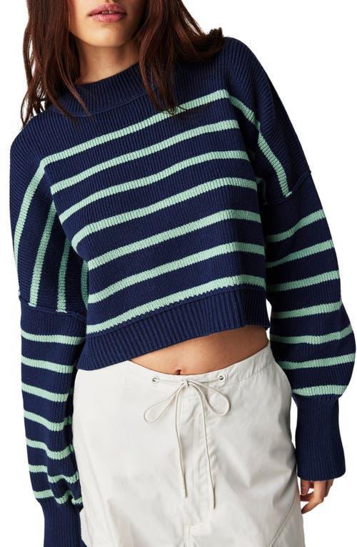 Free People Easy Street Stripe Rib Crop Sweater Product Image