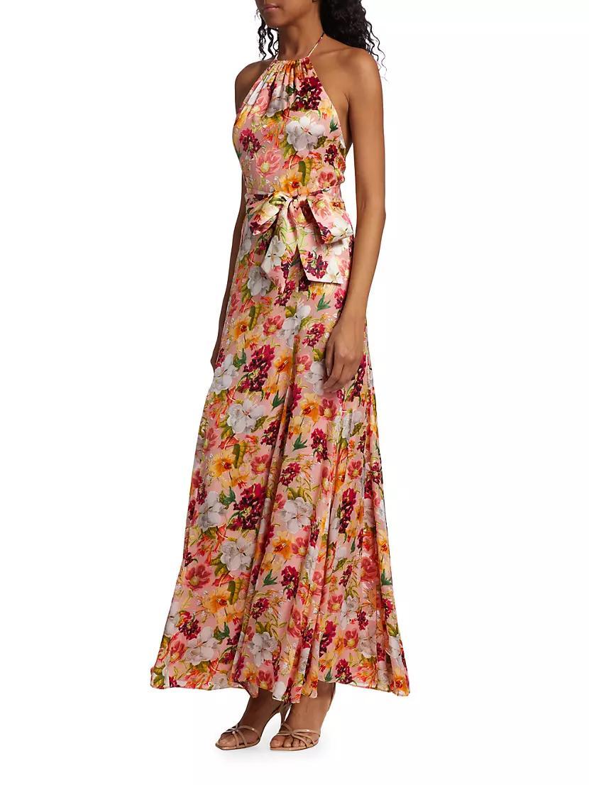 Floral Halterneck Maxi Dress Product Image