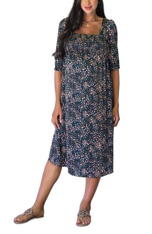 Ingrid & Isabel Smocked Square Neck Maternity Dress Product Image