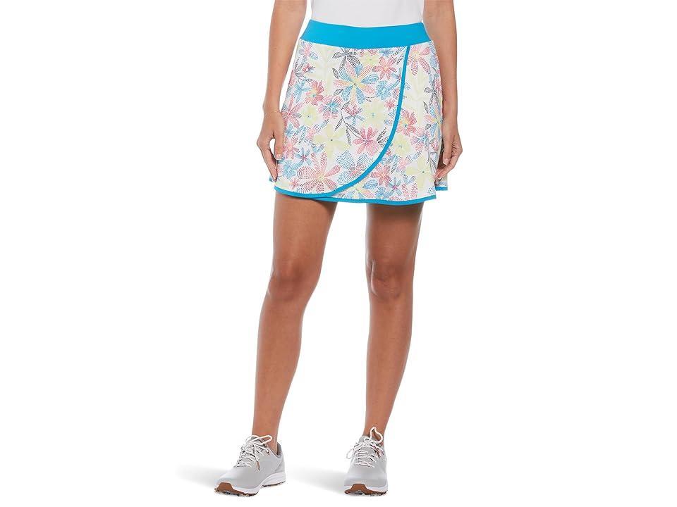 Callaway Chevron Floral Wrap 17 Flounce Skort (Brilliant ) Women's Clothing Product Image