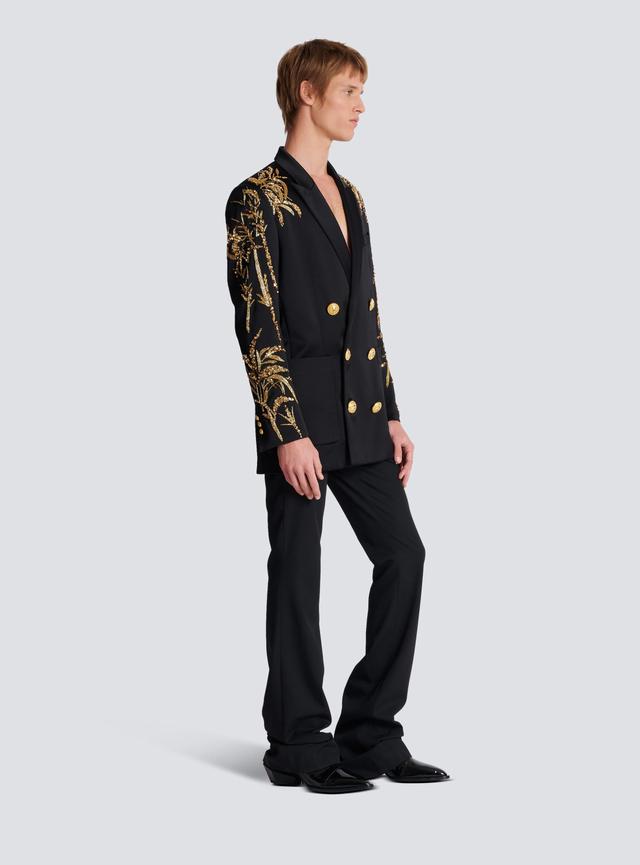 Blazer with embroidered Bamboo sleeves Product Image