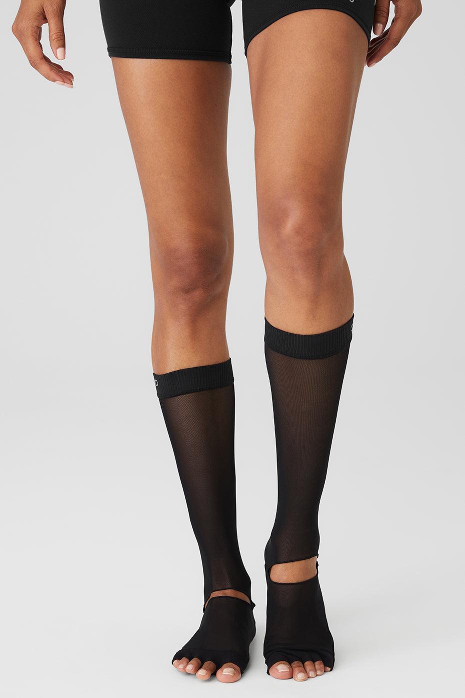 Women's Get Meshy Grip Sock - Black Female Product Image