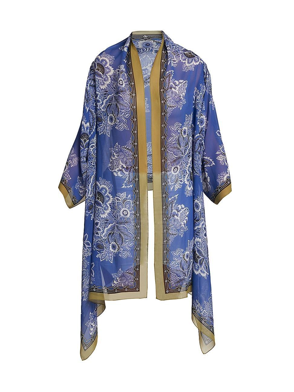 Womens Silk Bandana Cardigan Product Image