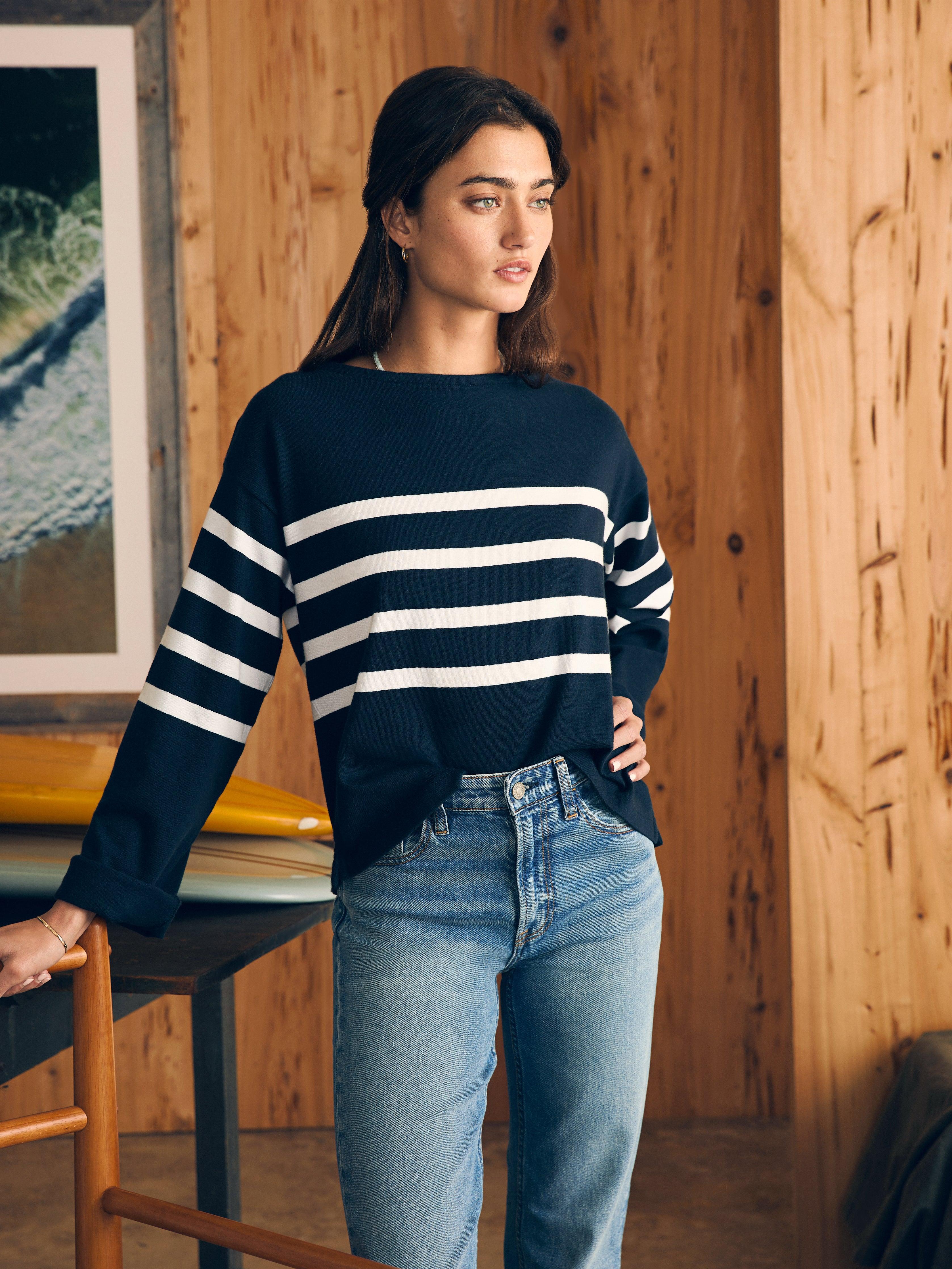 Sport Jersey Long-Sleeve Tee - Cape May Stripe Female Product Image