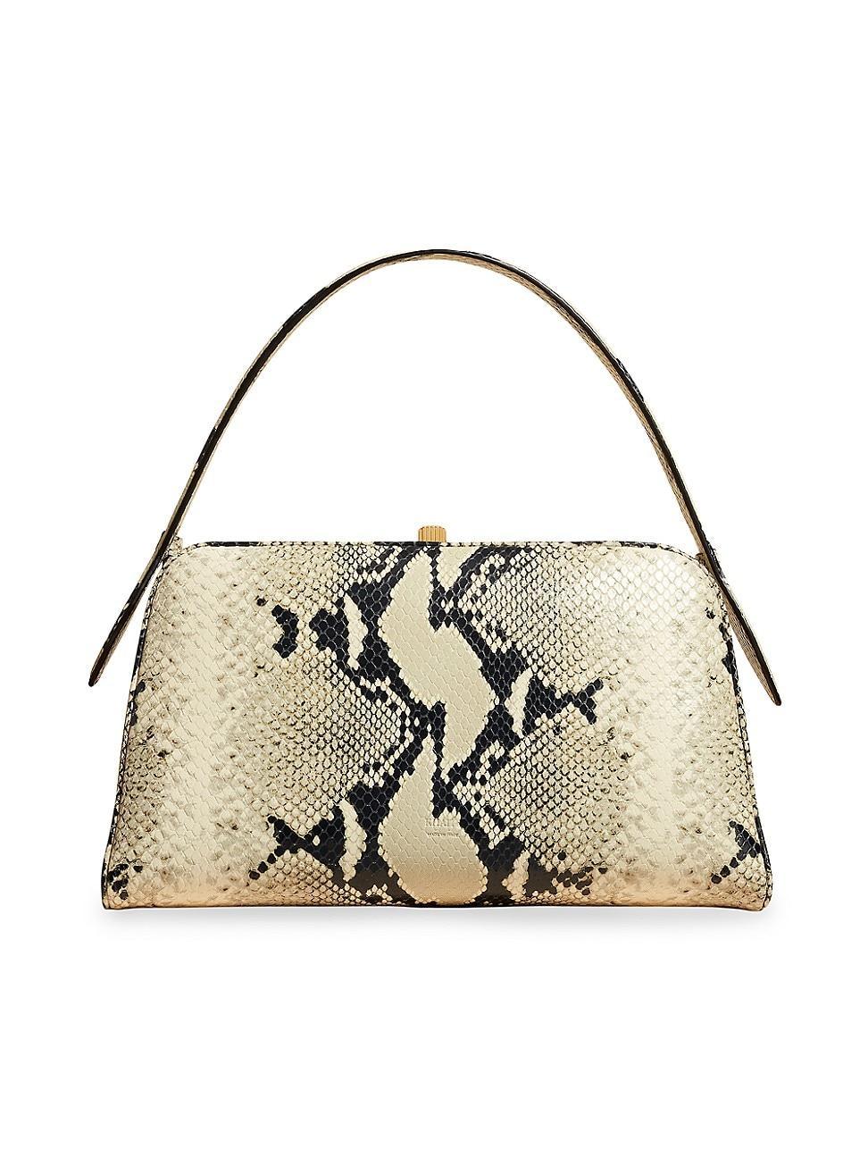 Womens Cate Snake Leather Top Handle Bag Product Image