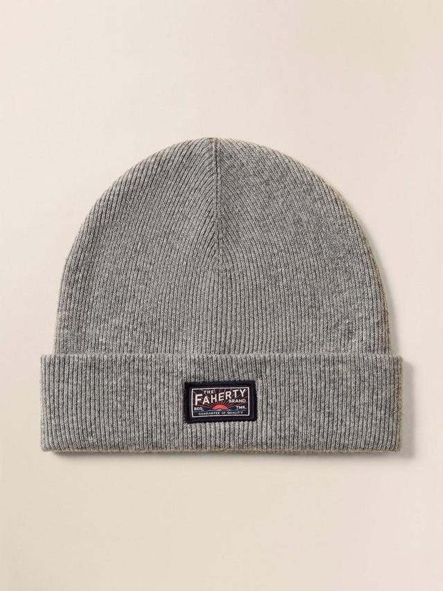 Faherty Logo Beanie - Grey Heather Product Image