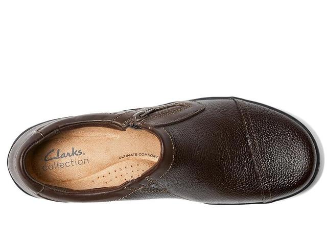 Clarks Cora Giny (Dark Tumbled/Smooth Leather) Women's Shoes Product Image