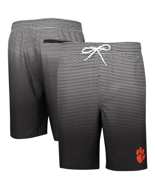 Mens G-iii Sports by Carl Banks Black Clemson Tigers Ocean Swim Trunks Product Image