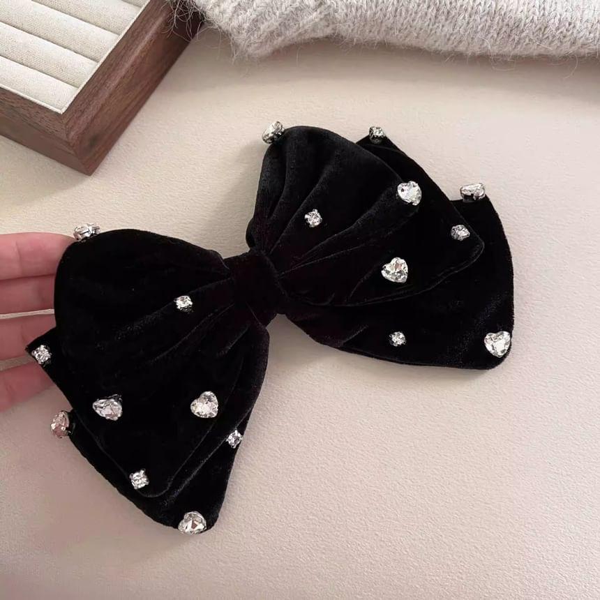 Rhinestone Bowknot Hair Clip Product Image