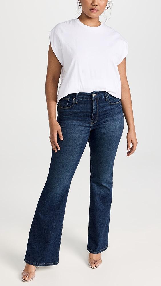 Good American Good Legs Flare Jeans | Shopbop Product Image