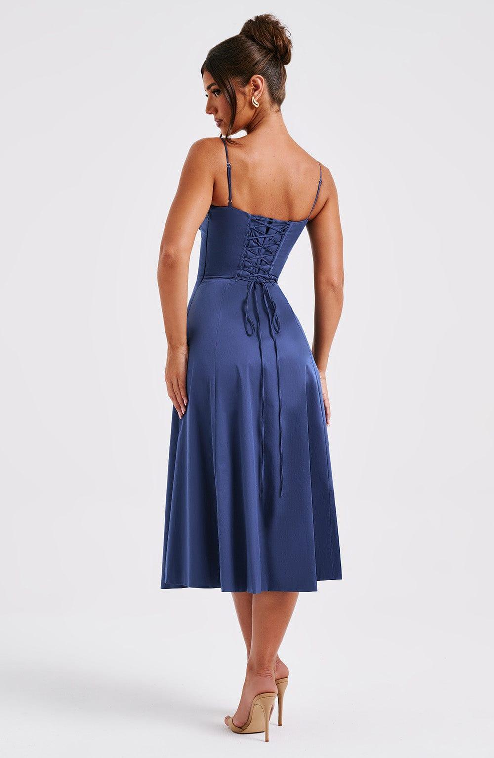 Deanna Midi Dress - Navy Product Image