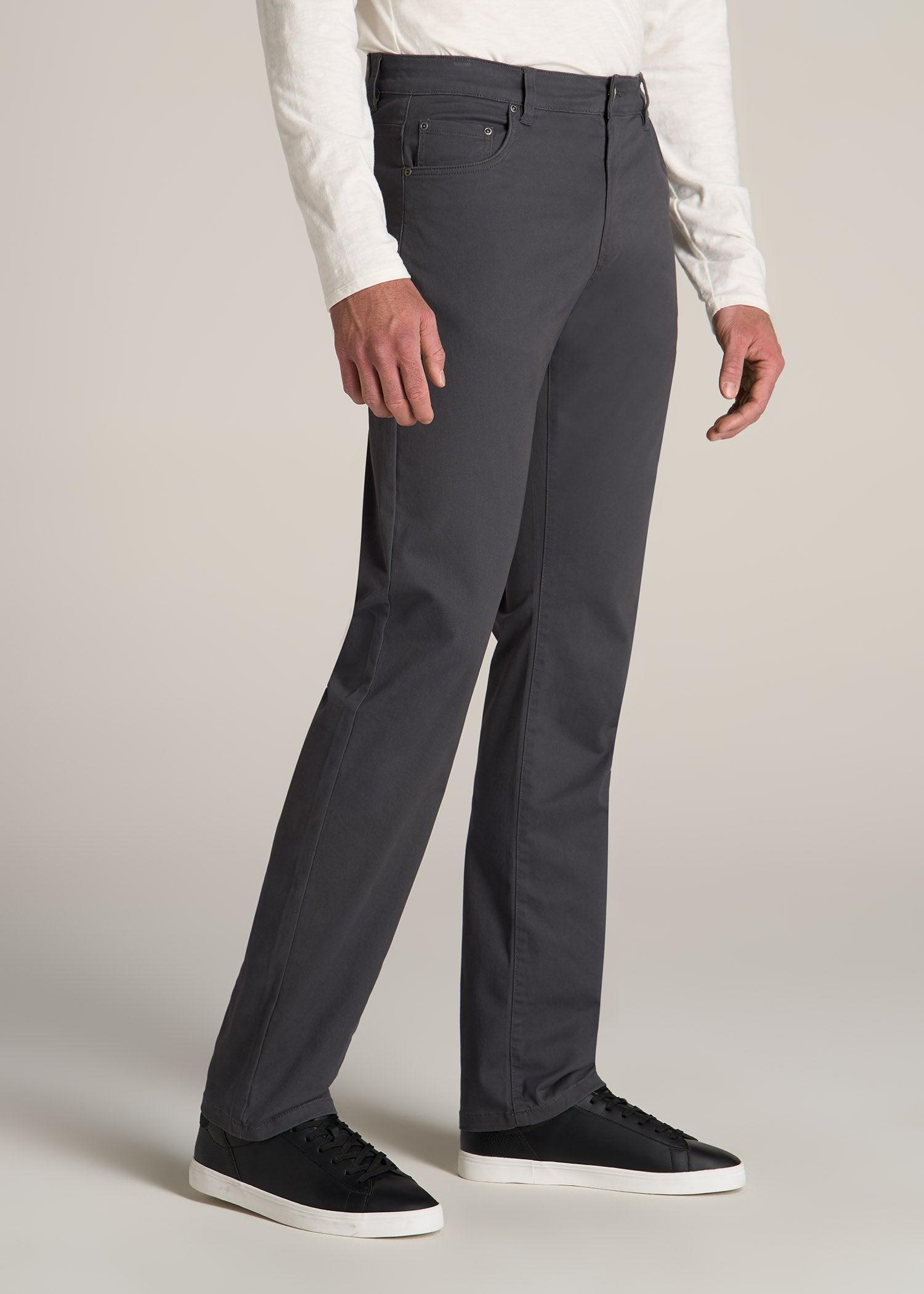 J1 STRAIGHT Leg Five-Pocket Pants for Tall Men in Iron Grey Product Image