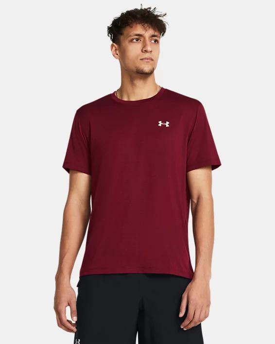 Under Armour Mens Under Armour Launch Short Sleeve T-Shirt - Mens White/White Product Image