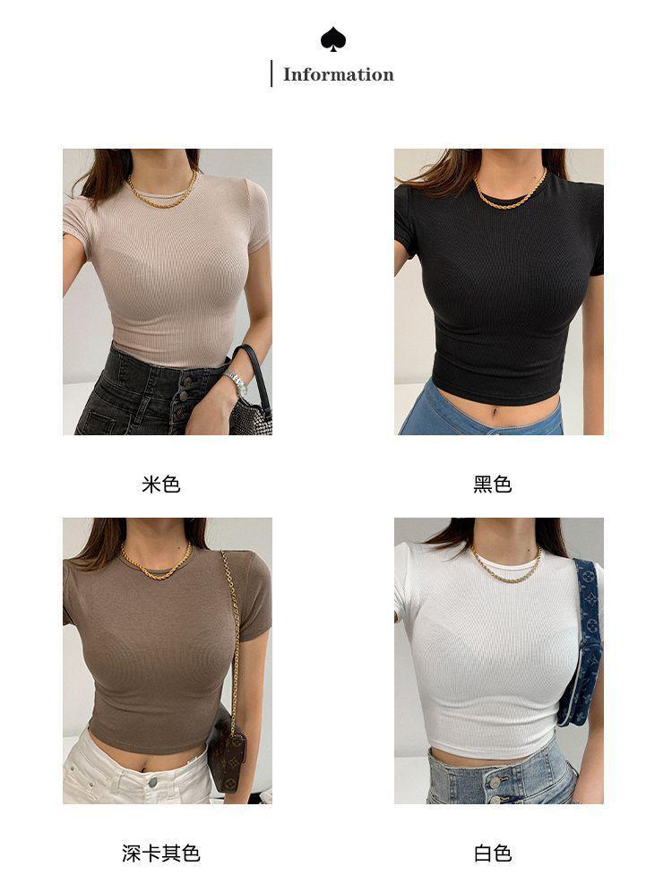 Short-Sleeve Cropped T-Shirt Product Image